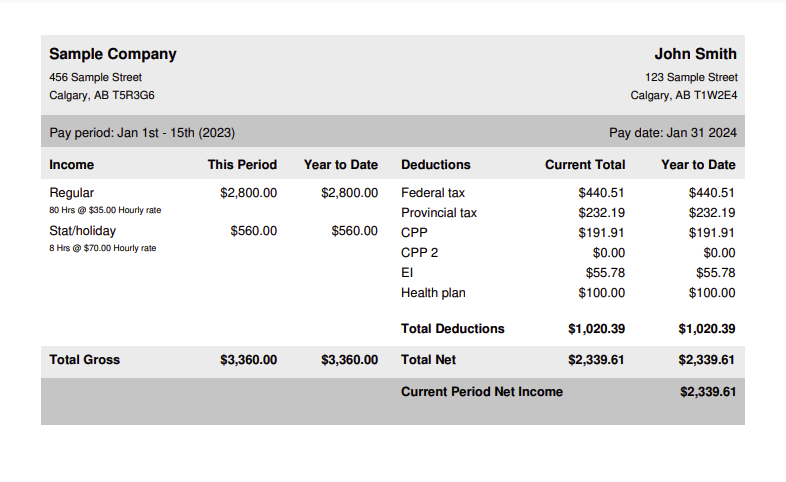 Taxes & Deductions