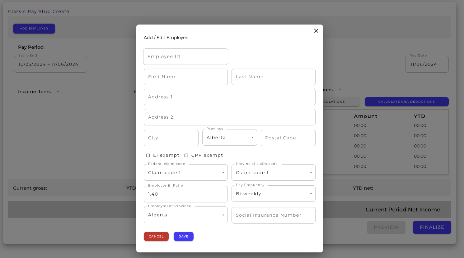 Employee Information